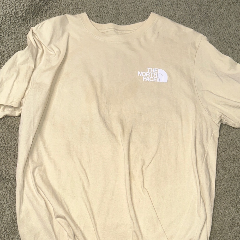 The North Face Men's Beige Short Sleeve Tee